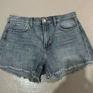 Joe”s Jeans fringe shorts with pockets & zip front